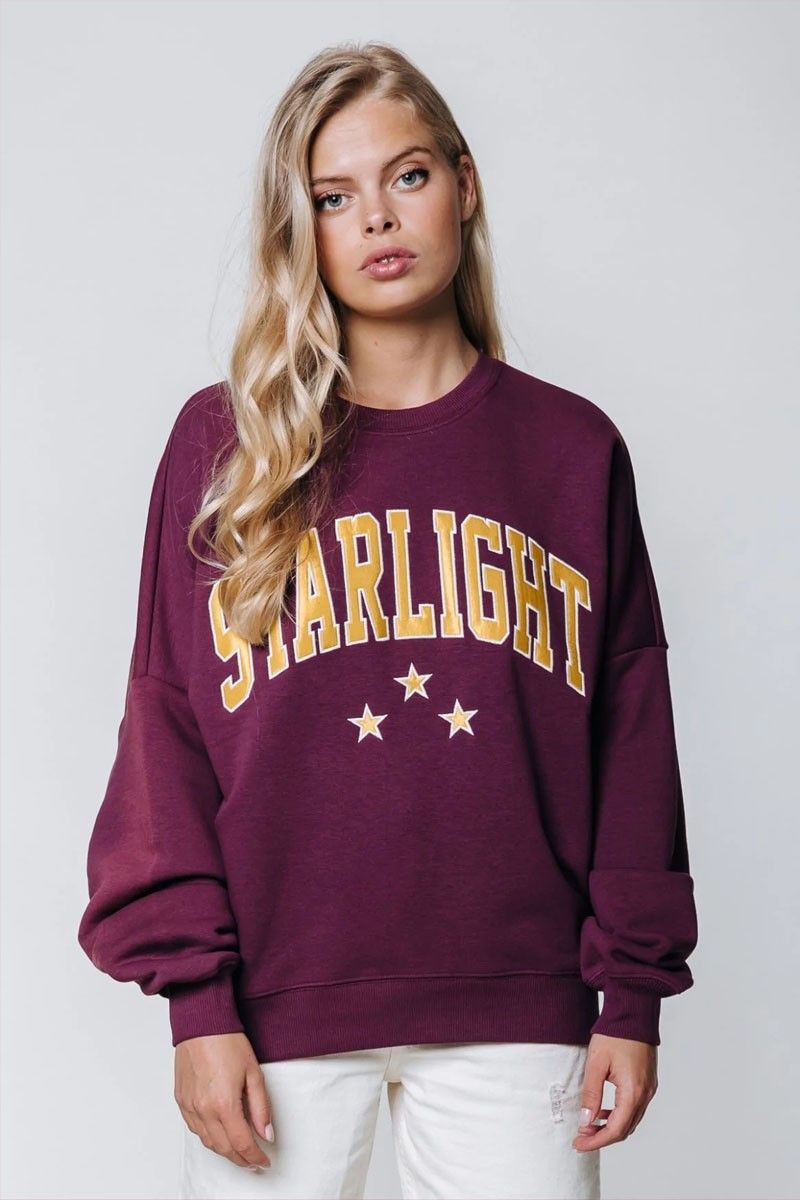 Colourful Rebel bordeaux sweater Moonlight | Store