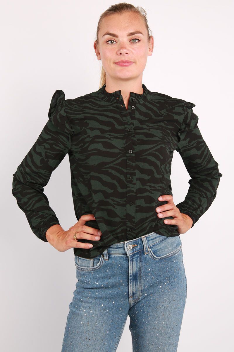 JDY scarab/black animal blouse Sofia 15277379